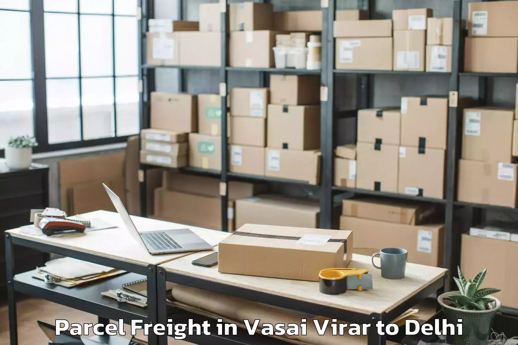 Book Vasai Virar to Parsvnath Mall Akshardham Parcel Freight Online